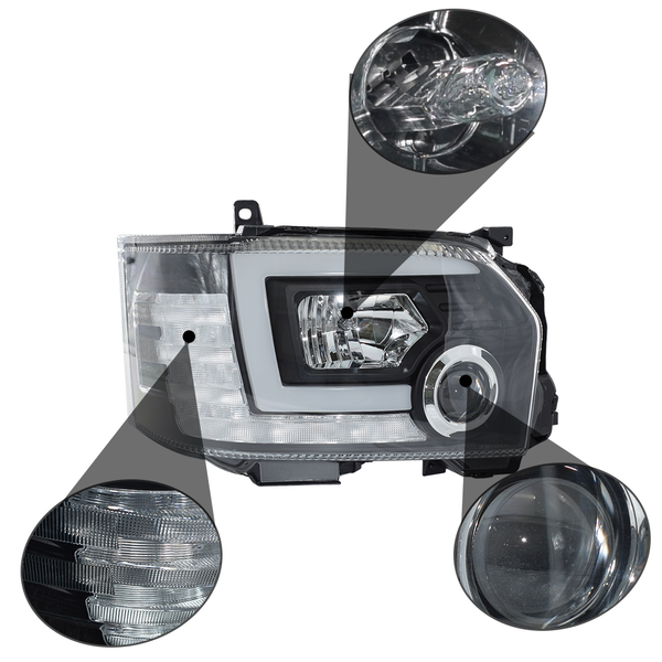 Hiace Head Lights #1293 【2014-2018】【Head Light LED】【LHD/RHD;AT】