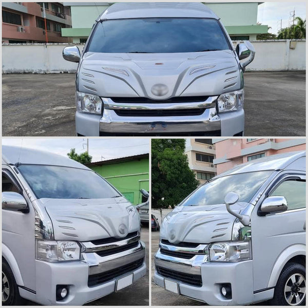 HOOD COVER#7018/1323-1【Hiace2005UP】【Wide】【ABS】