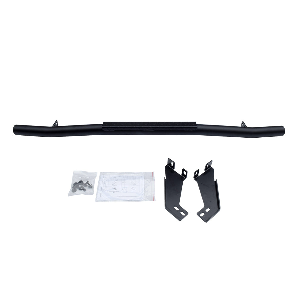 rear skid bar stainless steel #1701 (Black/Steel)【Hiace200】