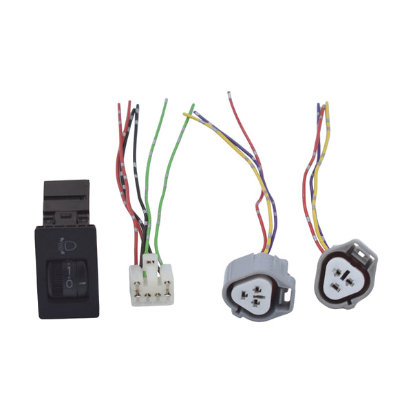 switch and wiring for AT head light w/wire #4366【Hiace200】