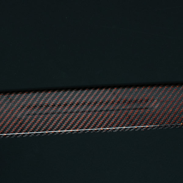 Hiace 200series Carbon Rear Gate Trim #7715-CFR (Red/Without Smart entry)