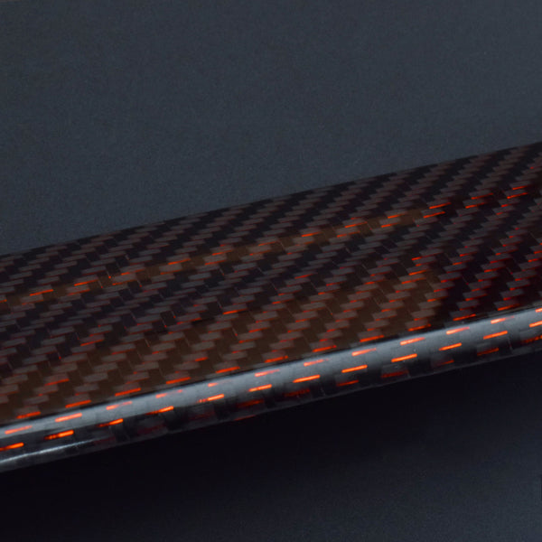 Hiace 200series Carbon Rear Gate Trim #7715-CFR (Red/Without Smart entry)