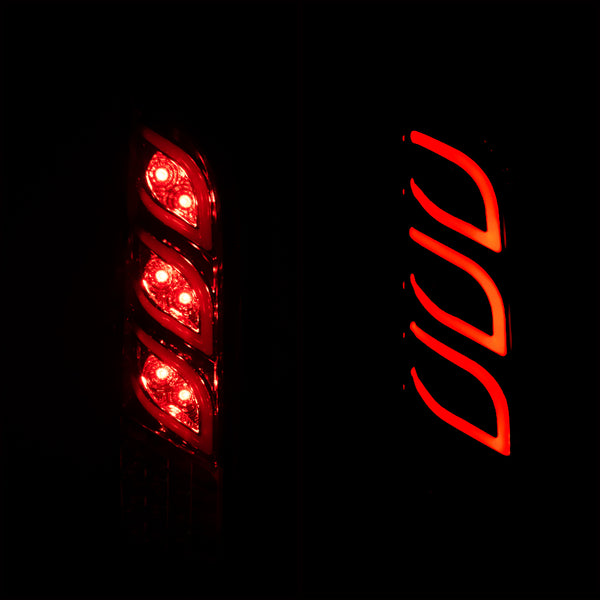 Hiace 200series Full LED Taillamp (Red/Black)（#4213R）