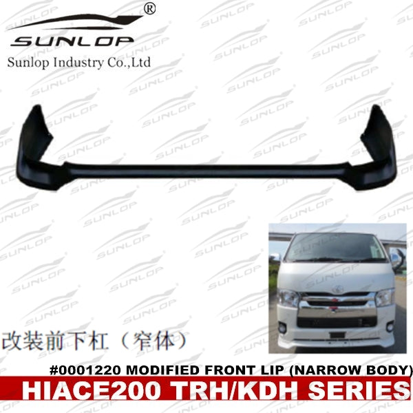 Hiace 200series Front Lip 1220 (Narrow Body)