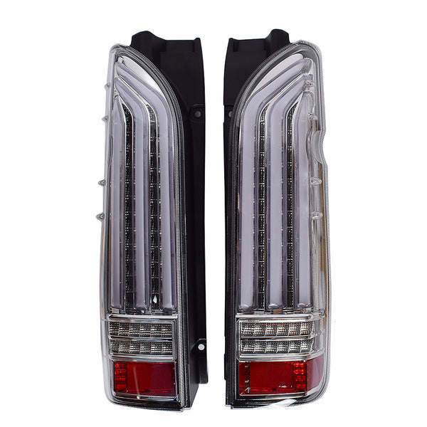 Hiace 200series Flowing LED Taillamp 4001 (Red/Black/Silver)