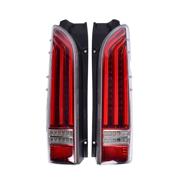 Hiace 200series Flowing LED Taillamp 4001 (Red/Black/Silver)