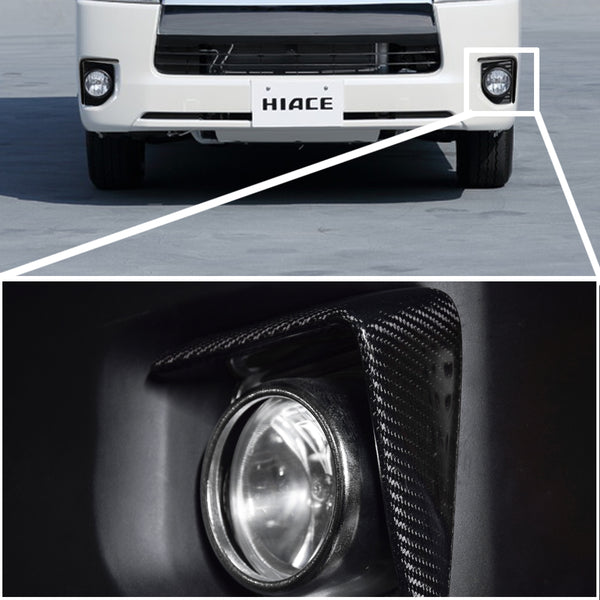 Hiace 200series Carbon Foglamp Trim #7711-CF
