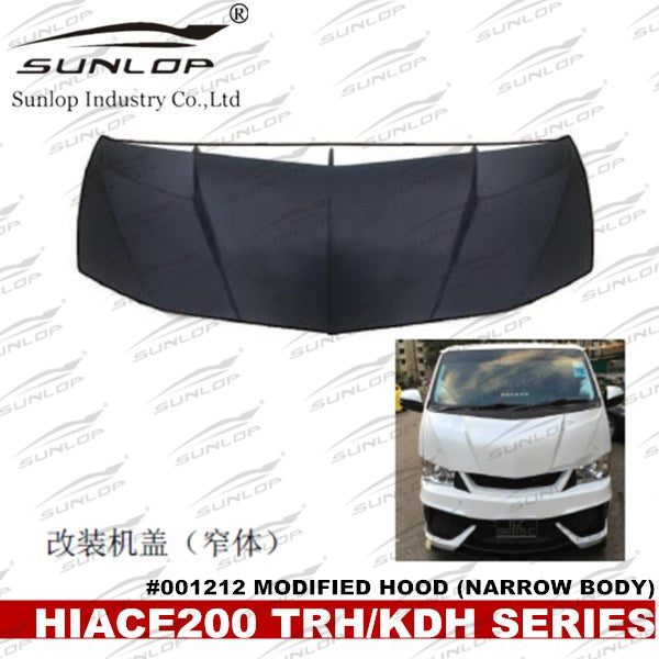 Hiace 200series Modified Front Hood 7061/7061CF (Narrow Body)