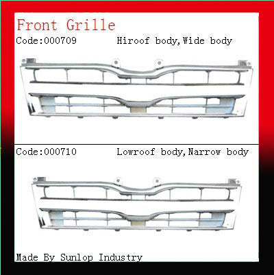 Hiace Chrome Front Grille #1088/#1089 (Wide/Narrow Body)